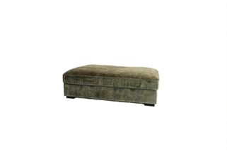 Andora grøn velour puf